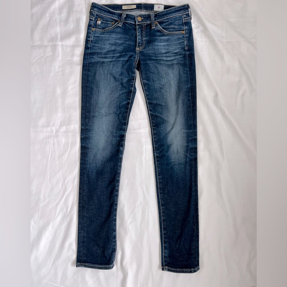 AG Adriano Goldschmied Jeans Womens 26 R Blue Denim The Stilt Cigarette …